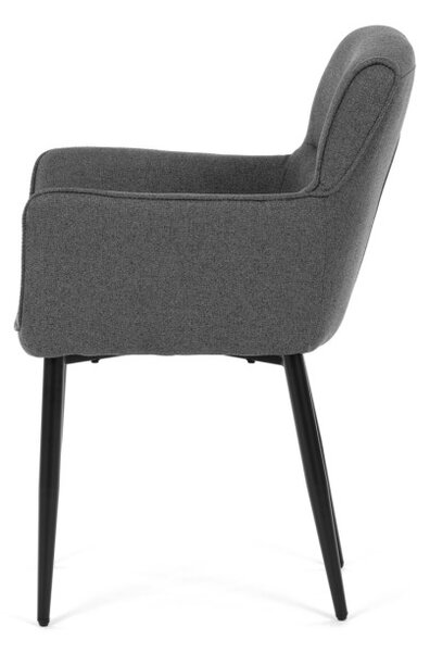 Jedálenská stolička sivá DCH-J2159 GREY2