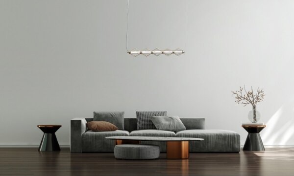 ITALUX PND-34403-5-HBR - LED luster na lanku SEVILLA LED/25W/230V 3000K zlatá