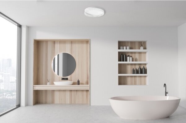 ITALUX PLF-68590-WH - LED stmievateľné stropné svietidlo RANTE LED/58W/230V priemer 50 cm biela + diaľkové ovládanie