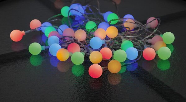 Svetelná reťaz Star Trading Partylights Berry Multi, dĺžka 7,35 m