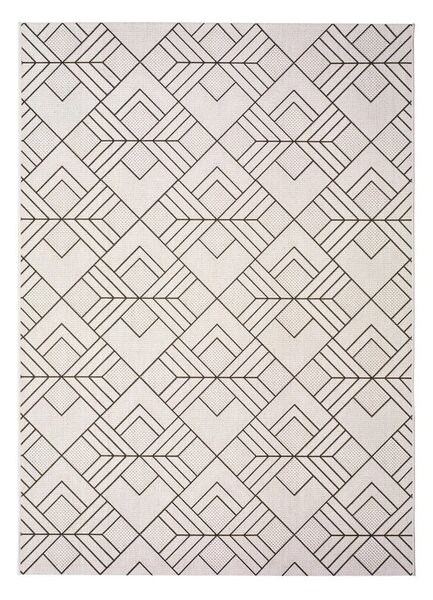 Bielo-béžový vonkajší koberec Universal Silvana Caretto, 80 x 150 cm