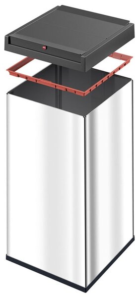 Veľkoobjemový odpadový box Big-Box Swing XL, 52 l, samozatvárací, nerez lesklý