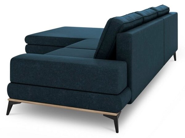 Petrolejovomodrá rozkladacia rohová pohovka Windsor & Co Sofas Planet, ľavý roh