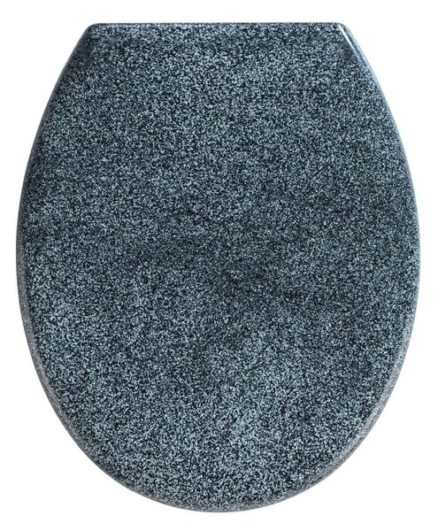 WC sedadlo v žulovom dekore s jednoduchým zatváraním Wenko Premium Ottana, 45,2 x 37,6 cm