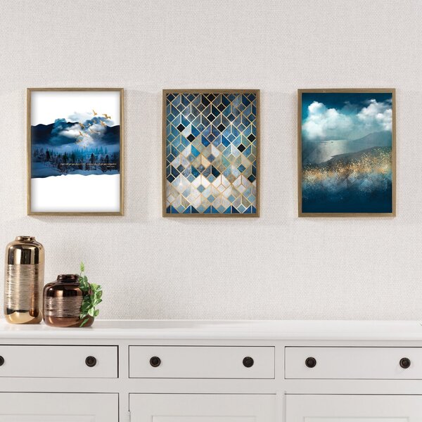 Obraz Imagination 30x40cm gold&navy