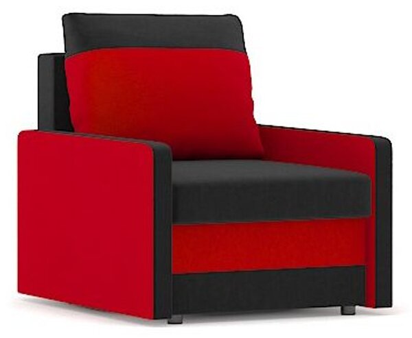 Kreslo MILTON model 2 Čierna/červená