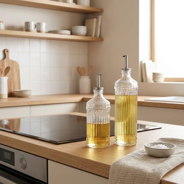Zeller Present Fľaša na olej, ocot, s nálevkou - 500 ml, VROUBEK
