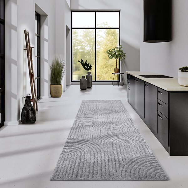 ELLE Decoration, Behúň Gallery 106091 Light Grey z kolekcie Elle, 80x240, šedá, obývacia izba