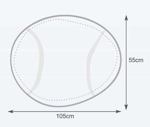 Sedací vak tenisová lopta 335L - Červená