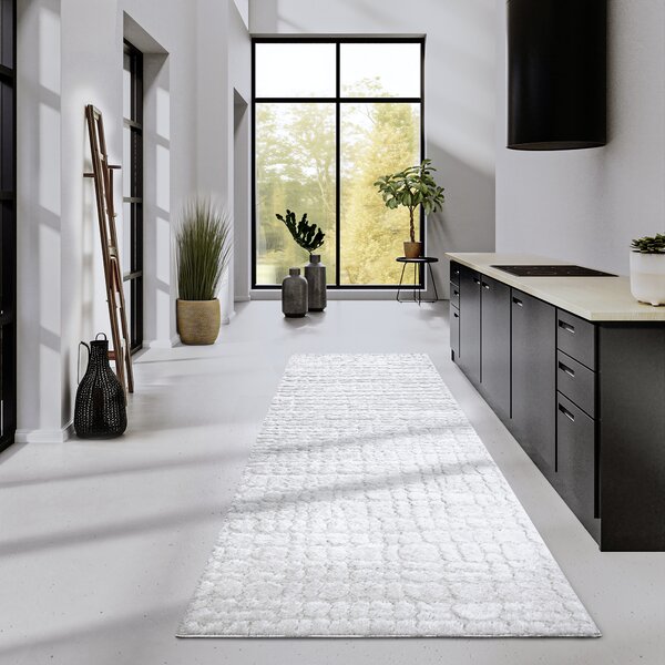 ELLE Decoration , Behúň Gallery 106098 Cream z kolekcie Elle, 80x240, biela, obývacia izba