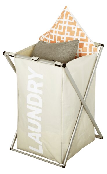 Kondela Látkový kôš na bielizeň, sivobéžová, LAUNDRY TYP 1