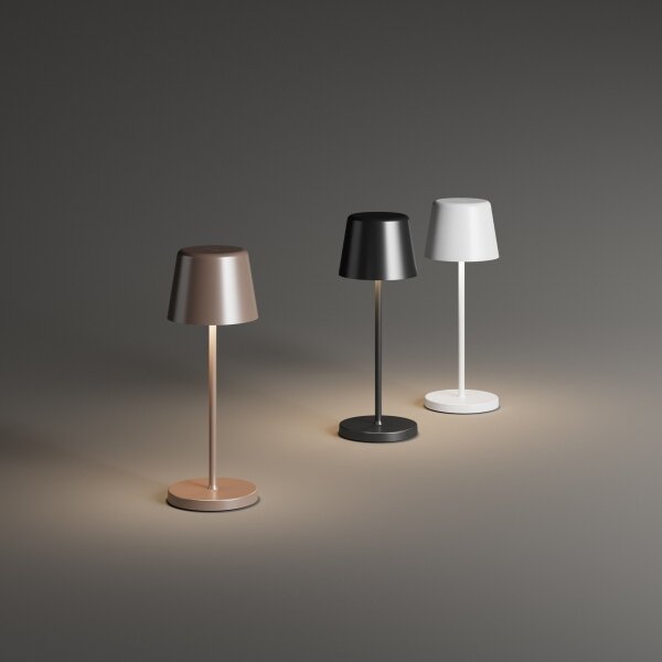 Ideal Lux - LED stmievateľná dotyková stolná lampa CUTE LED/2,5W/3,7V IP65 biela