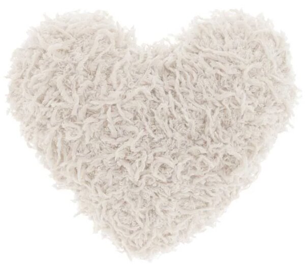 Dekoratívny vankúšik ROMEO HEART 45x45 cm, krémový