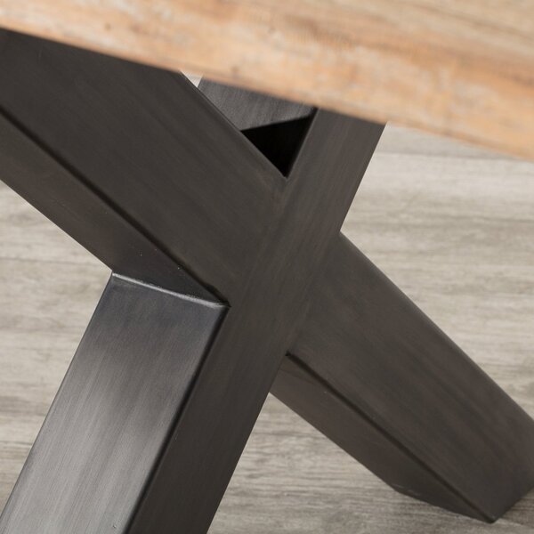 Stôl Moscal 200 x 100 x 78 black&natural