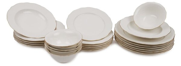 24-dielna súprava tanierov z porcelánu Kutahya Francis