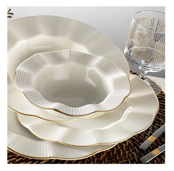 Porcelánová jedálenská súprava 24 ks pre 6 osôb Waves – Kütahya Porselen