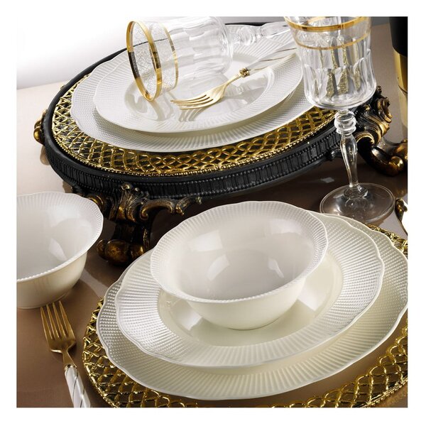 24-dielna sada tanierov z porcelánu Kutahya Golden Era