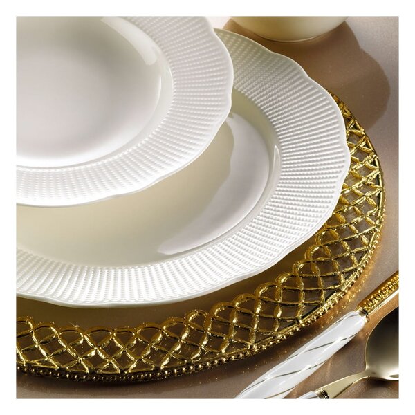 24-dielna sada tanierov z porcelánu Kutahya Golden Era