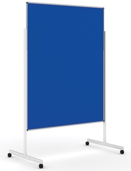 Informačné a moderačné tabule na kolieskach, paraván, 1200 x 1500 mm, textilné