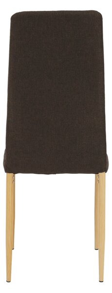 KONDELA Stolička, tmavohnedá látka/buk, COLETA NOVA