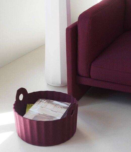 Normann Copenhagen Úložný kôš Colu, burgundy