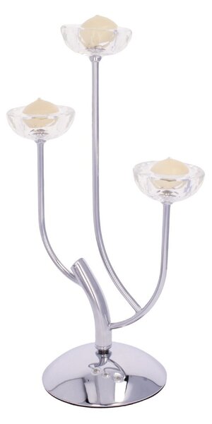 Svietnik Elisabeth silver wys. 44,5cm