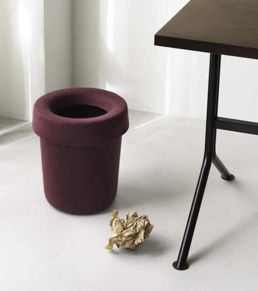 Normann Copenhagen Odpadkový kôš Hide, burgundy