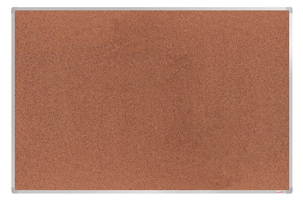 Korková nástenka boardOK v hliníkovom ráme, 1800 x 1200 mm, eloxovaný rám