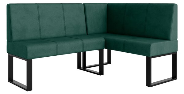 NovýNábytok.sk Rohová lavica Bernio 140x200 (tmavozelená) (P). Akcia -20%. Vlastná spoľahlivá doprava až k Vám domov. 1129854