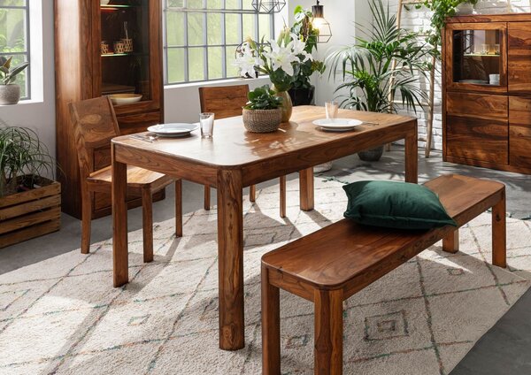 MONTREAL Jedálenský stôl 200x100 cm, hnedá, palisander