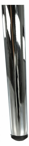 KONDELA Jedálenská stolička, ekokoža petrolejová/chróm, OLIVA NEW