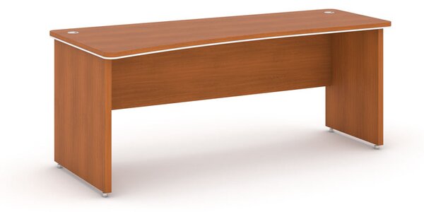 Písací stôl ARRISTO LUX, oblúk ľavý, 2000 mm, čerešňa