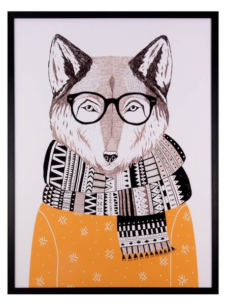 Obraz sømcasa Wolf, 60 × 80 cm