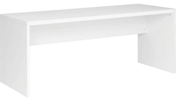 PÍSACÍ STÔL, biela s vysokým leskom, 180/69/75 cm Xora - Kancelárske stoly