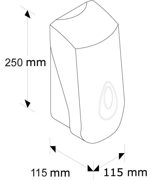 Dávkovač penového mydla MERIDA TOP, 700 ml