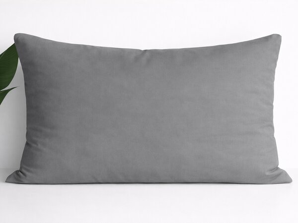 XPOSE® Bavlnená obliečka na vankúš MICHAELA - tmavo sivá 40x60 cm