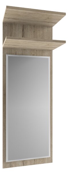 Tempo Kondela Panel so zrkadlom, dub san remo, ORESTES 40