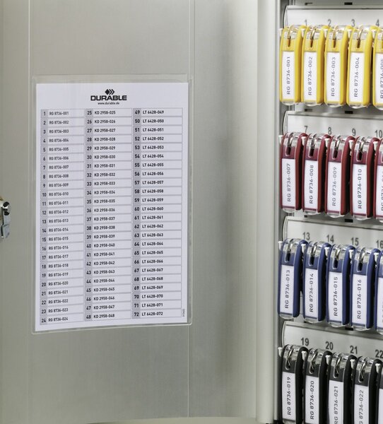 Hliníková skrinka na kľúče KEY BOX, na 48 kľúčov