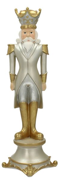Figúrka Luskáčika 42cm silver