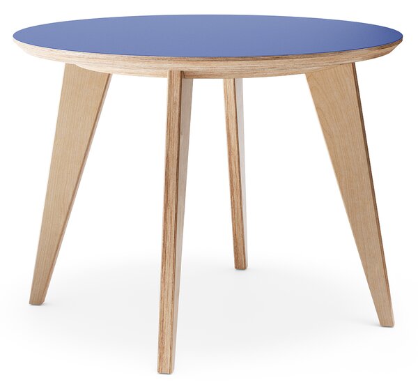 Sosone Jedálenský stôl no.4 / Ø1000 Barva: Překližka - Modré Forbo