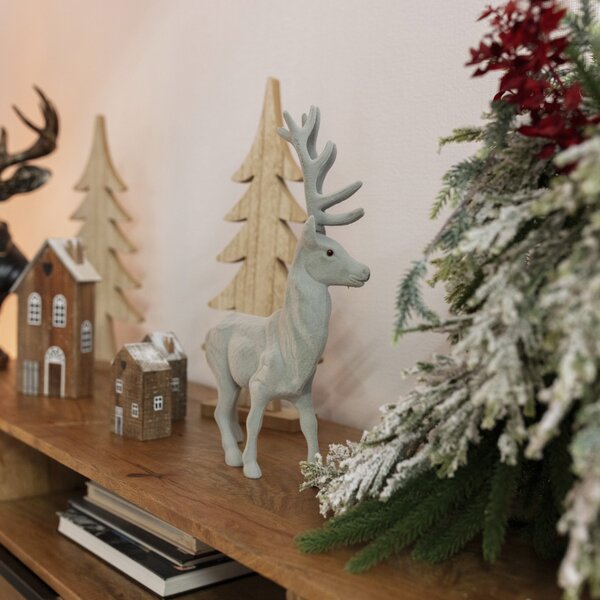 Dekorácia Reindeer 30x9x40 grey