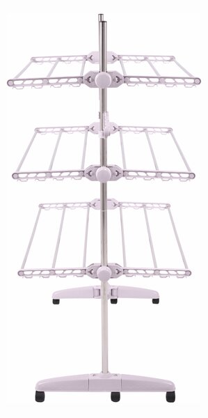 KONDELA Sušiak na bielizeň, biela, DENAL