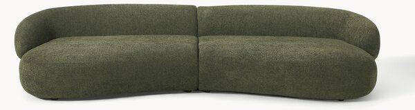 Pohovka z plyšového buklé Alba (4-miestna)