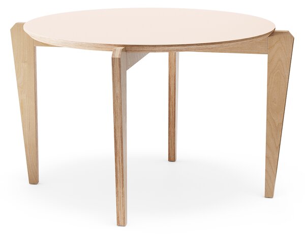 Sosone Jedálenský stôl Krab Ø1100 Barva: Překližka - Pudrové Forbo