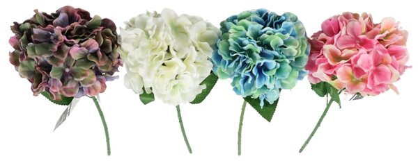 Umelá kvetina HORTENZIA 54 cm - viac farieb Farba: Ružová