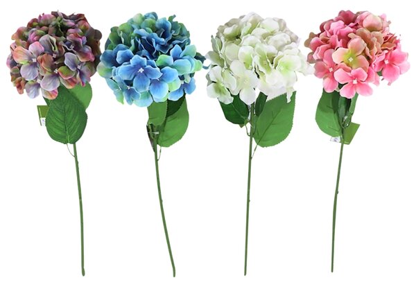 Umelá kvetina HORTENZIA 54 cm - viac farieb Farba: Ružová