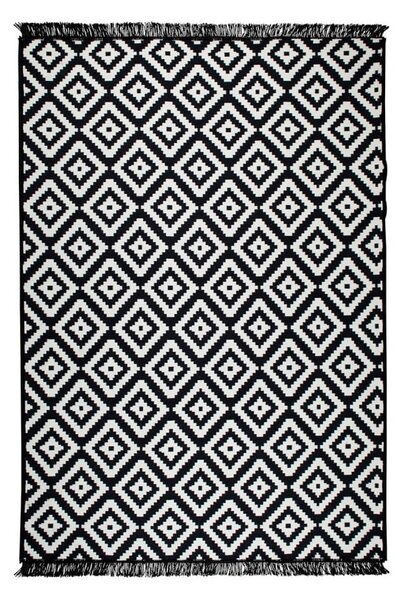 Čierno-biely obojstranný koberec Helen, 120 × 180 cm