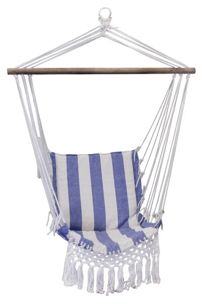 Závesné húpacie kreslo Artur Stripe Blue / Off White
