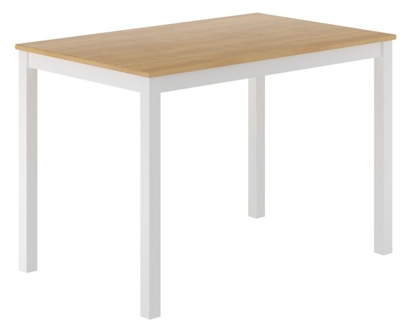Dekorstudio Jedálenský stôl SCANDI 110×70 – prírodný dub / biela konštrukcia