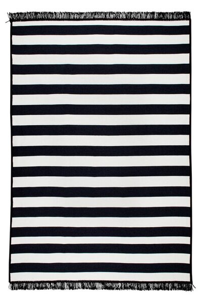 Čierno-biely obojstranný koberec Sentinus, 80 × 150 cm